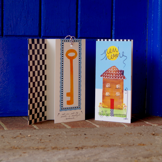 NEW: New Home - Cut-Out Bookmark Greetings Card