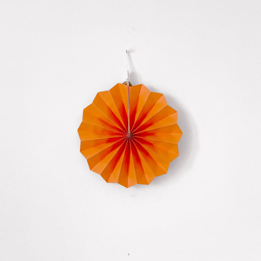 Paper Fan Decoration - Tangerine