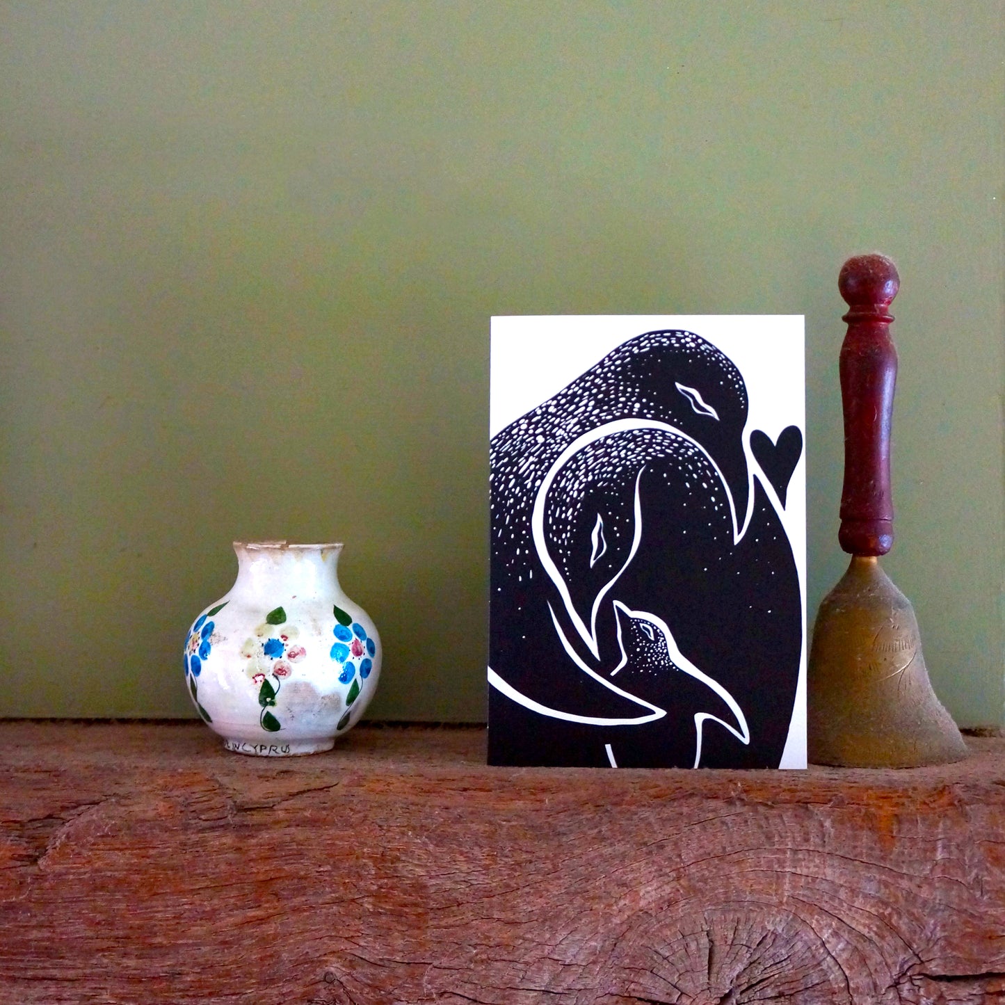 Penguin Greetings Card - A6 300gsm - Bella & The Moon (Handmade Gifts and Stationery)