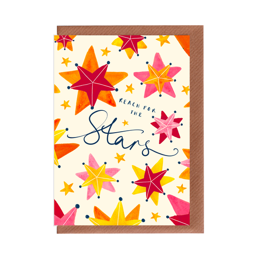 Reach For The Stars - Encouragement Greetings Card