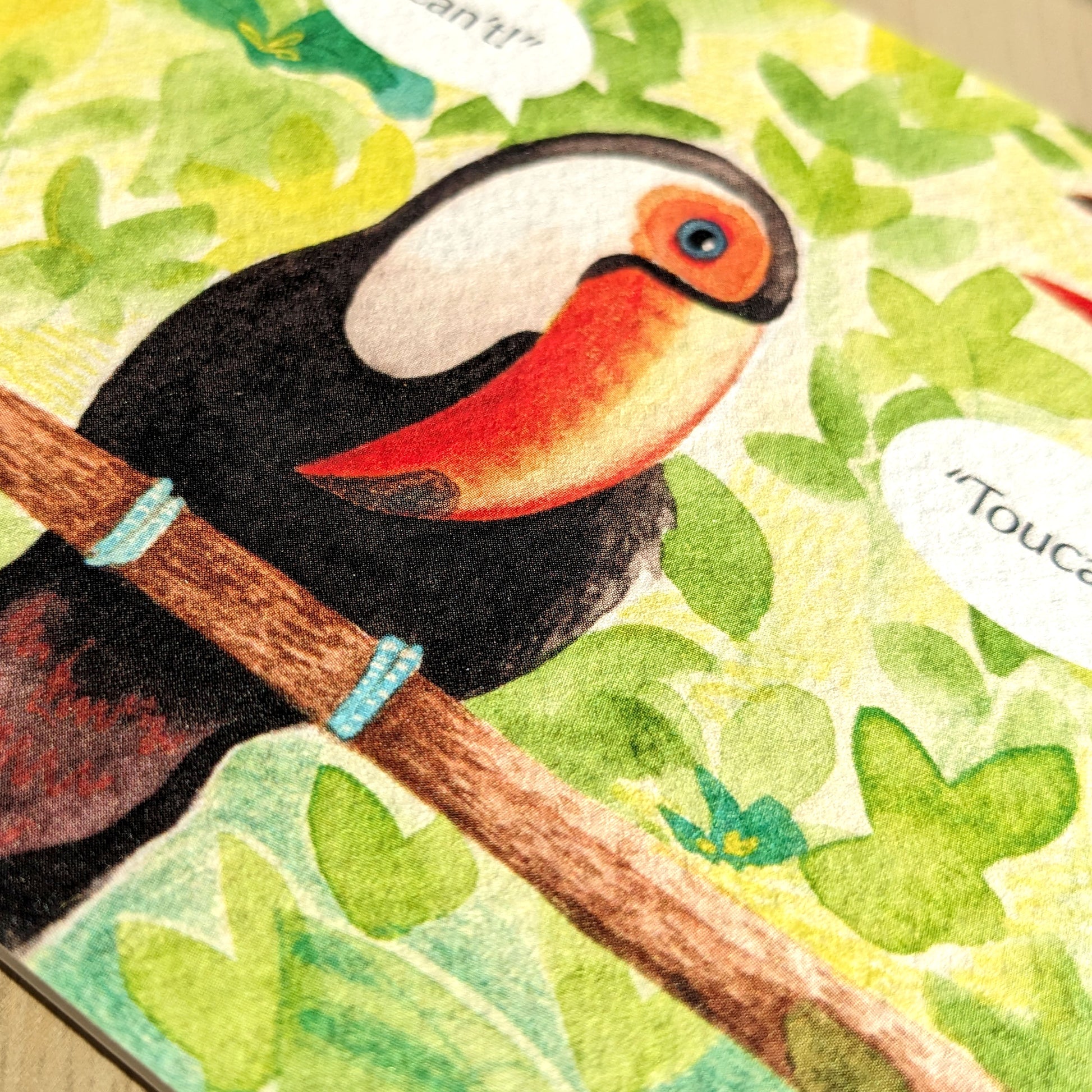 'I can't! Toucan!' Funny Greetings Card Close Up - A6 300gsm - Bella & The Moon (Handmade Gifts and Stationery)